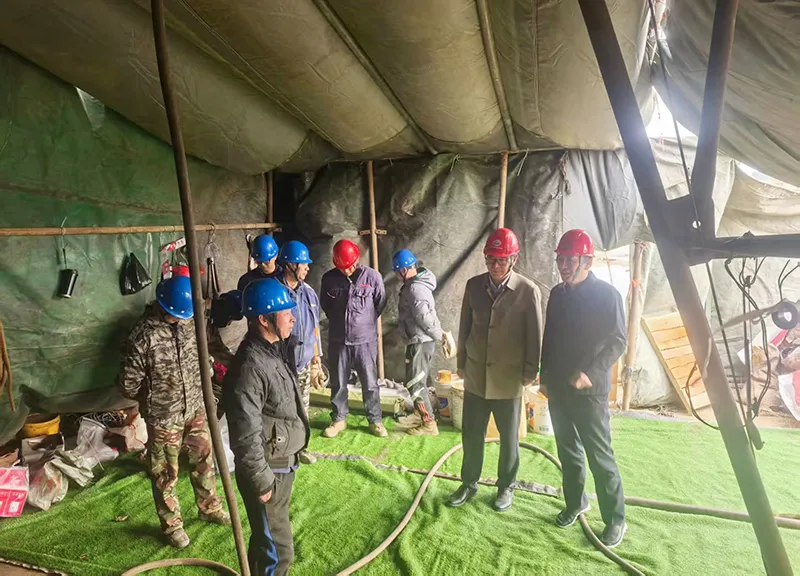 宣城茶亭铜多金属项目安全检查暨开孔验收工作顺利完成